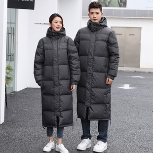 中传羽绒服定制logo男女加长加厚开衩传媒大学艺考羽绒服团体刺绣