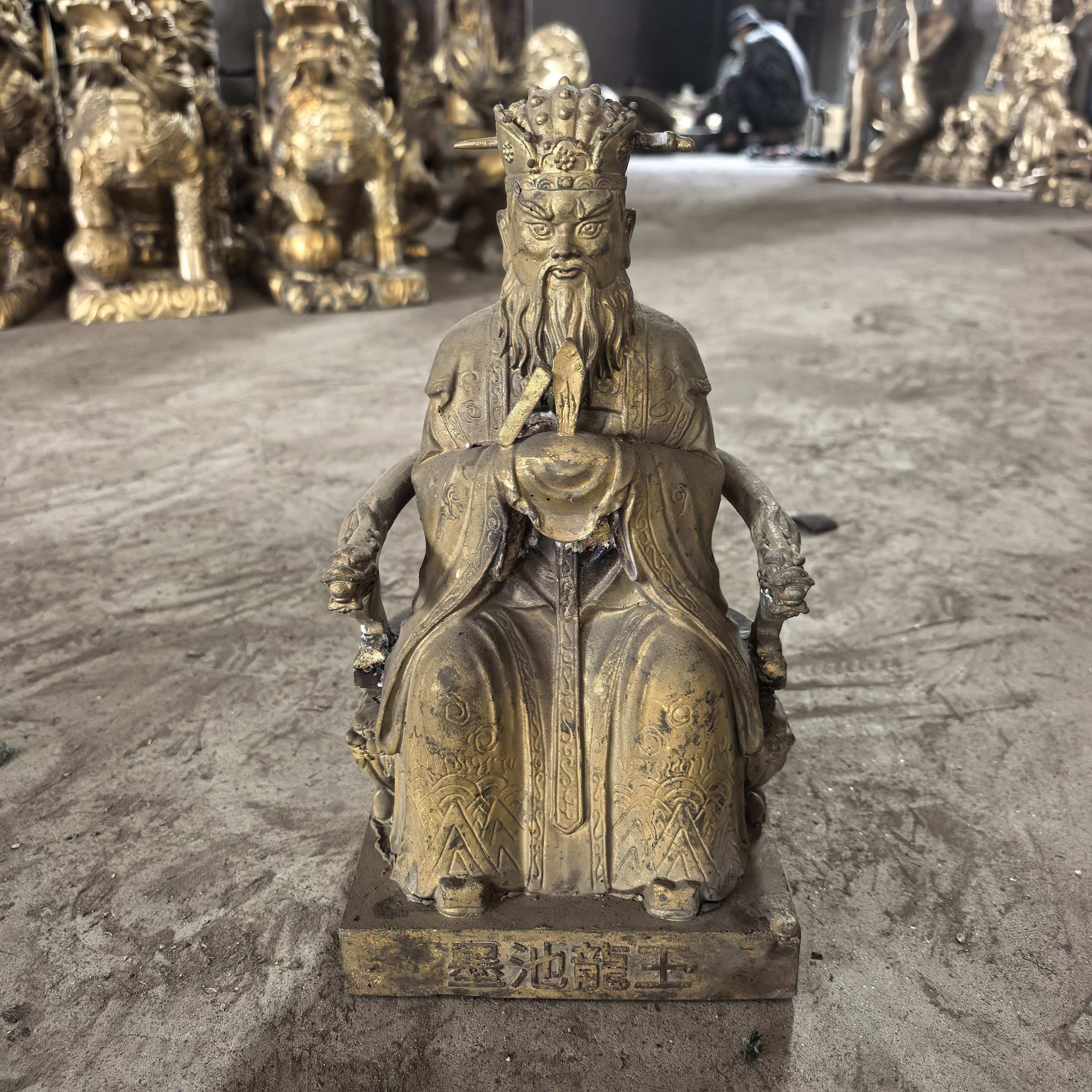 纯铜《墨池龙王》龙王爷神像龙王令家居佛堂供奉
