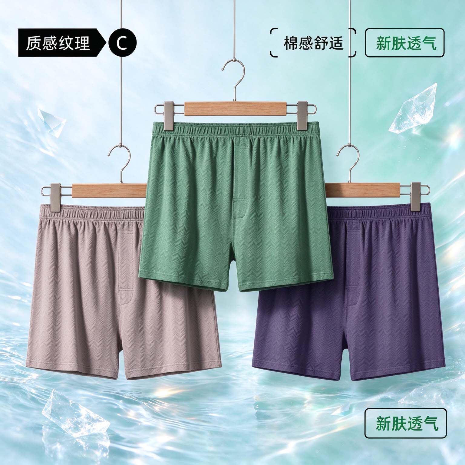 男士纯棉阿罗裤裤宽松透气大码男款内裤中老年短裤四角平角棉质男