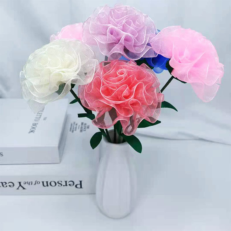 康乃馨手工花束diy成品教师节图片