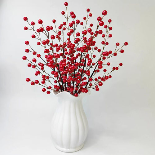 DIY冬青果手工材料仿真花