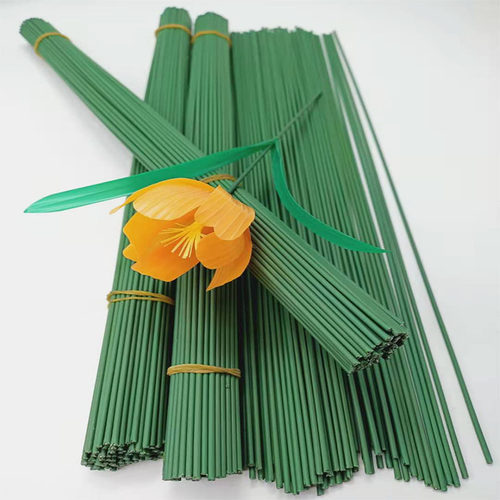 2号玫瑰花花杆手工花束diy材料自己制作丝网花仿真花绿铁丝纸铁丝 - 封面