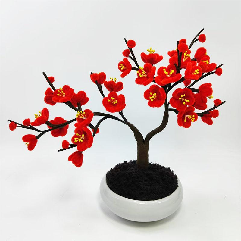 梅花DIY编织花束扭扭棒材料包