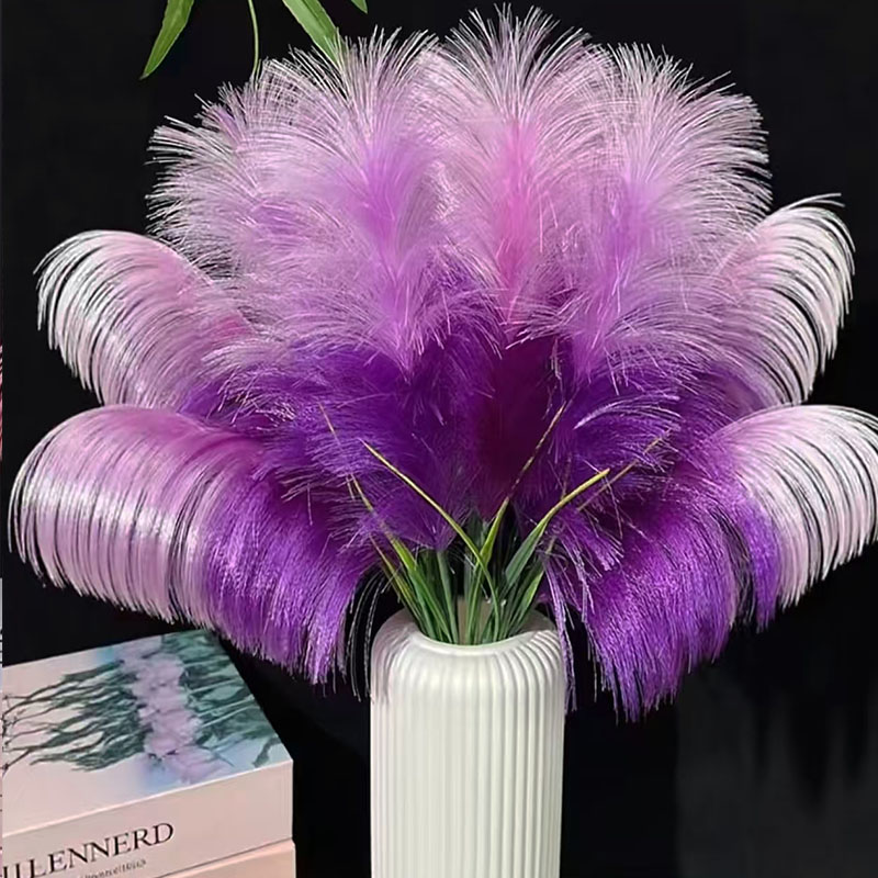 芦苇草仿真花手工花束全套