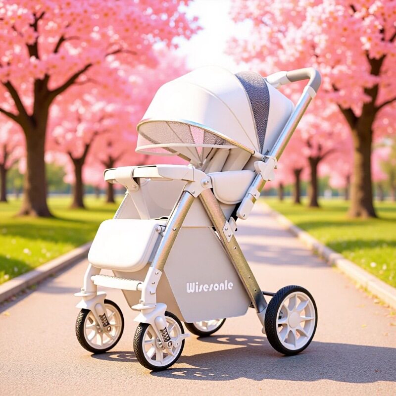 新款婴儿推车可坐可躺高景观轻便折叠双向婴儿车手推车遛娃神器