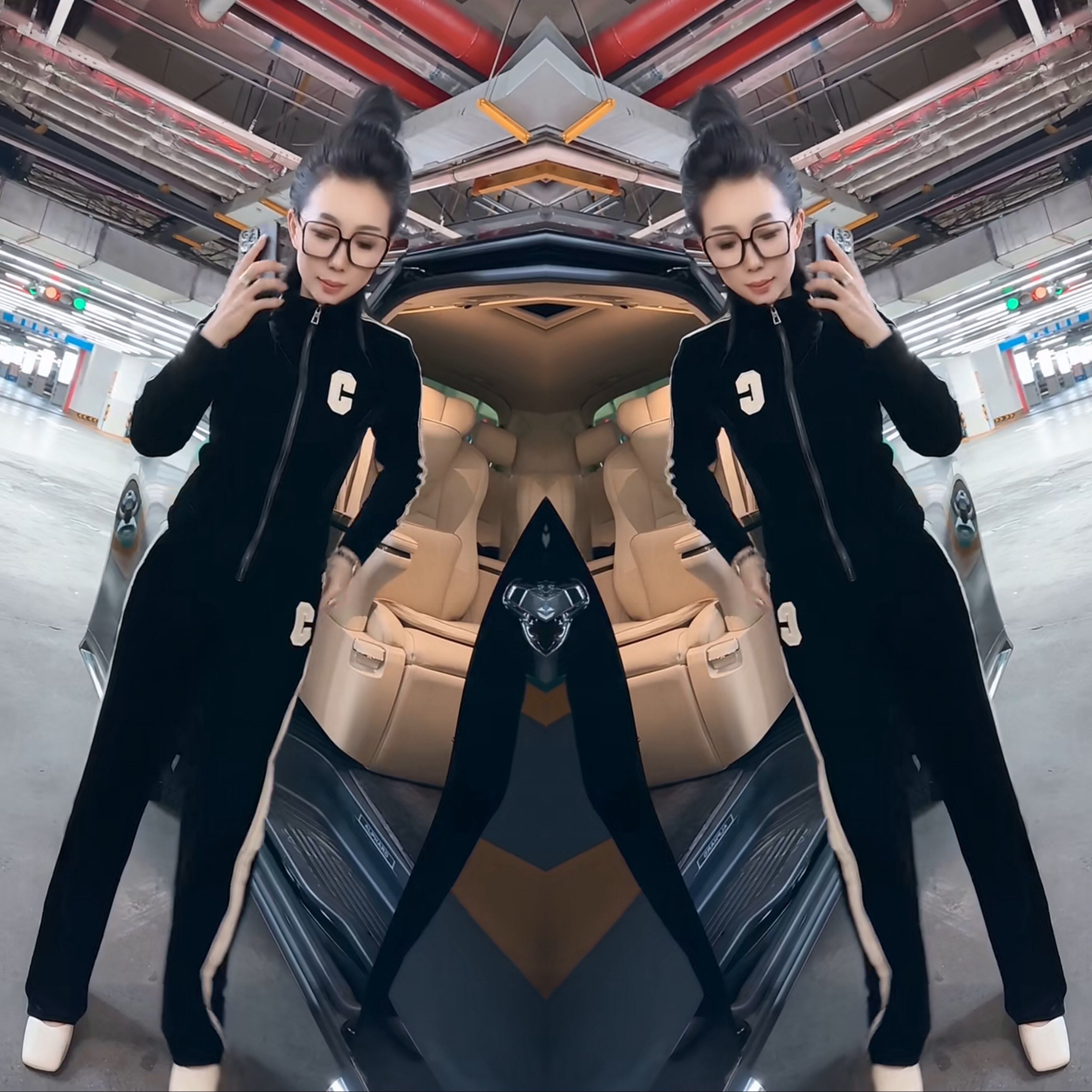金丝绒上衣金丝绒阔腿裤两件套女