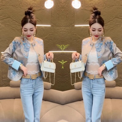 高品质新中式国风短外套