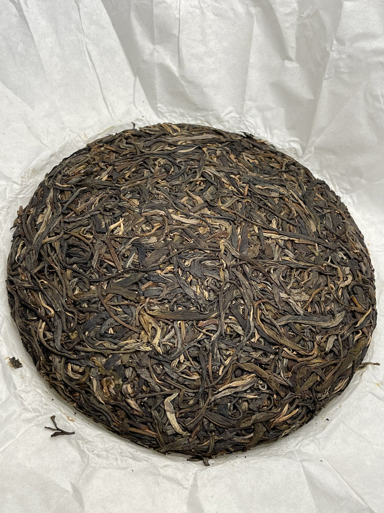 普洱茶生茶易武丁家寨弯弓古树生茶5年老茶