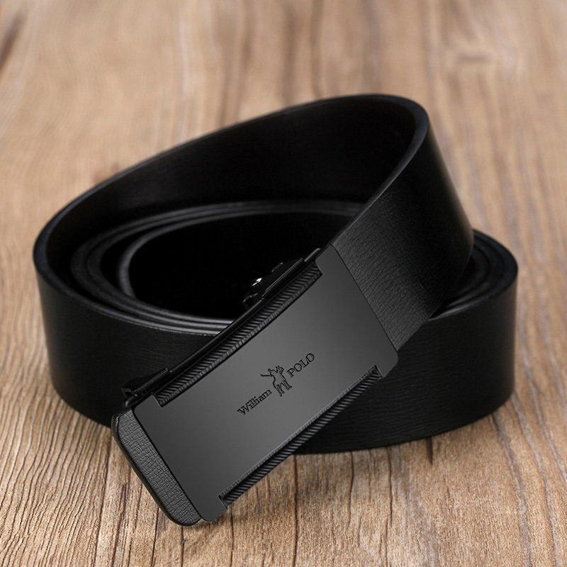 保羅新款內穿式皮帶男士真皮牛皮自動扣腰帶休閑韓版青年百搭褲帶在類目 服飾配件/皮帶/帽子/圍巾, 腰帶/皮帶/腰鏈中 - 來自Buy2taobao.com提供專業的淘寶代購服務