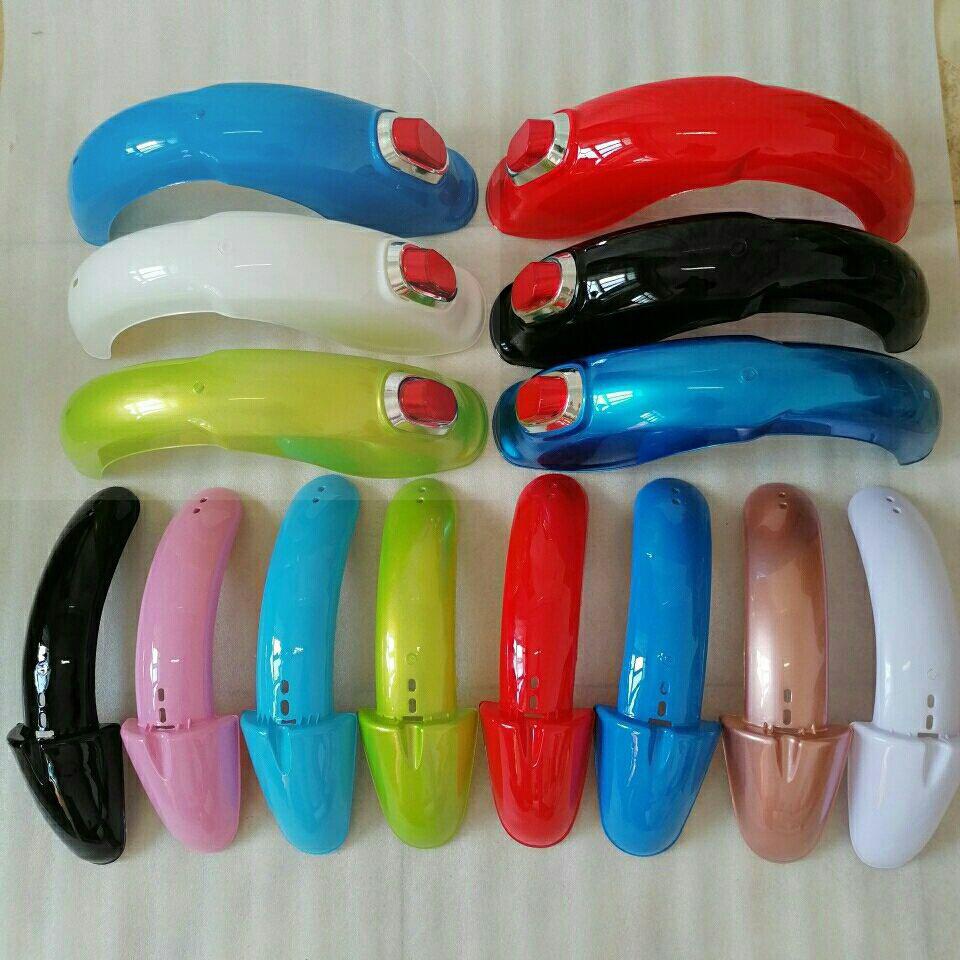 自行车简易五羊本铃祖玛新蕾w款小型电动车电瓶适用前后轮子挡泥