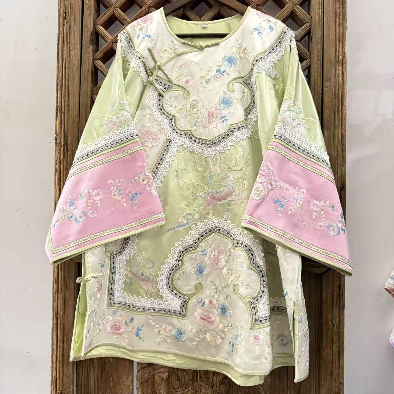 【九色神鹿】瑜玥传琦原创新款斜襟女士高端汉服上衣【6350】