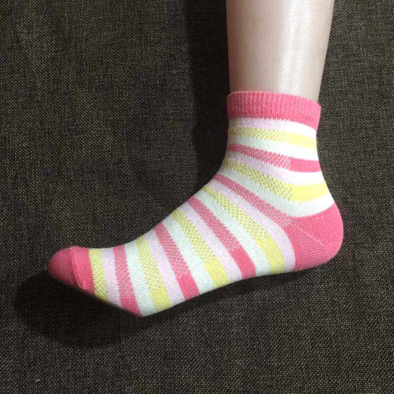 女士袜外贸子网眼薄款条纹春夏季短袜中筒袜纯棉袜子童袜吸汗,女士内衣/男士内衣/家居服,短袜,淘宝优惠券,粉丝福利购,淘宝优惠卷