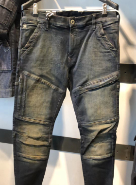 G-STAR专柜正品 男士潮牌紧身小脚做旧牛仔裤 D06763.C051.C777