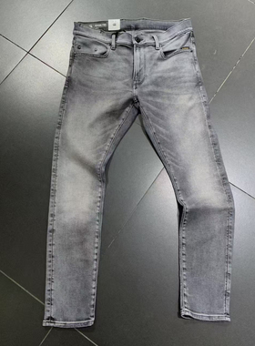 G-STAR专柜正品男百搭休闲3D剪裁紧身版灰色颓废质感牛仔裤20071