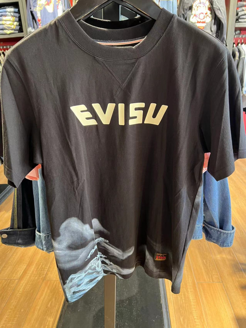 evisu专柜正品福神22春夏新款印花宽松男短袖t恤 2eshtm0ts544xx