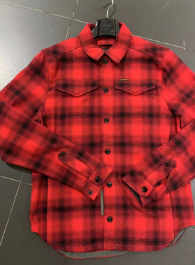 G-STAR专柜正品 男潮流质感修身长袖工装衬衫加厚款D23662双色