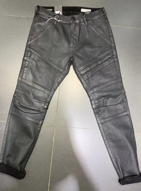 G-STAR专柜正品 男潮牌涂层紧身小脚修身牛仔裤 D06763.B964.C789