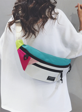 胸包女2025新款高级感运动手机腰包情侣骑行单肩小背包休闲斜挎包