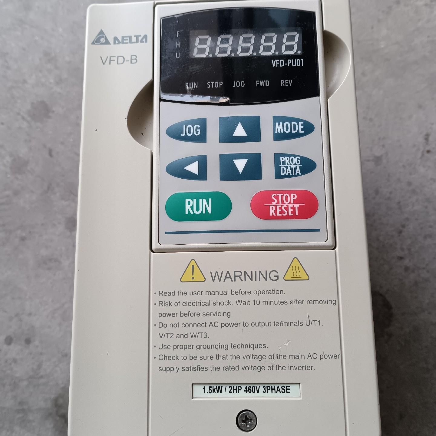 台达B系列变频器1.5KW VFD015B43A