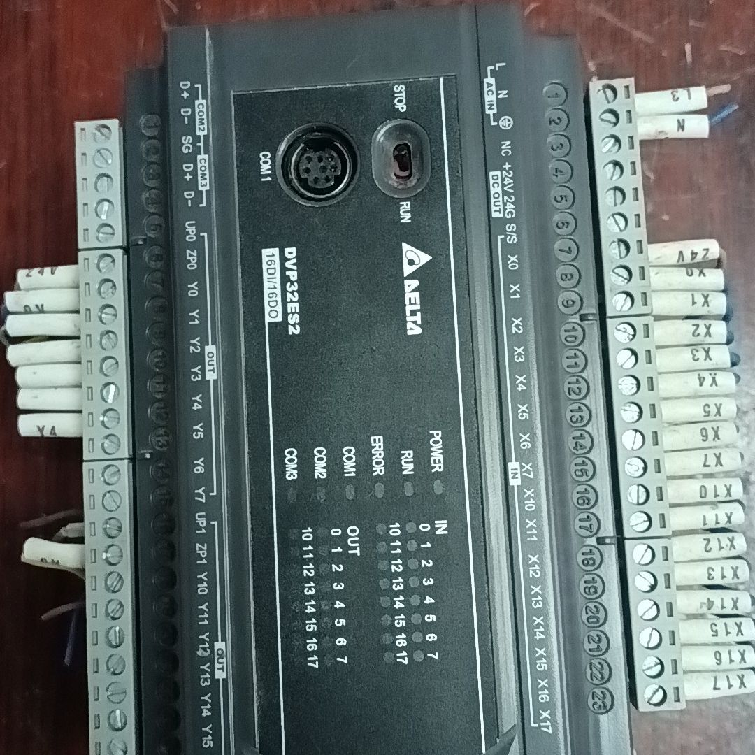 拆机台达PLC 型号DVP32ES200T 功能正常 实物拍