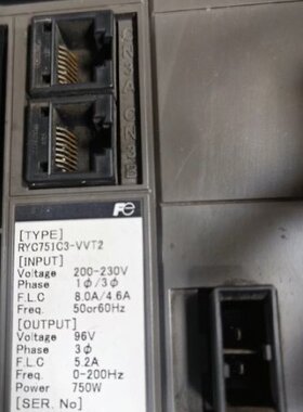 伺服驱动器 RYG751C3-VVT2 配套伺服电机GY