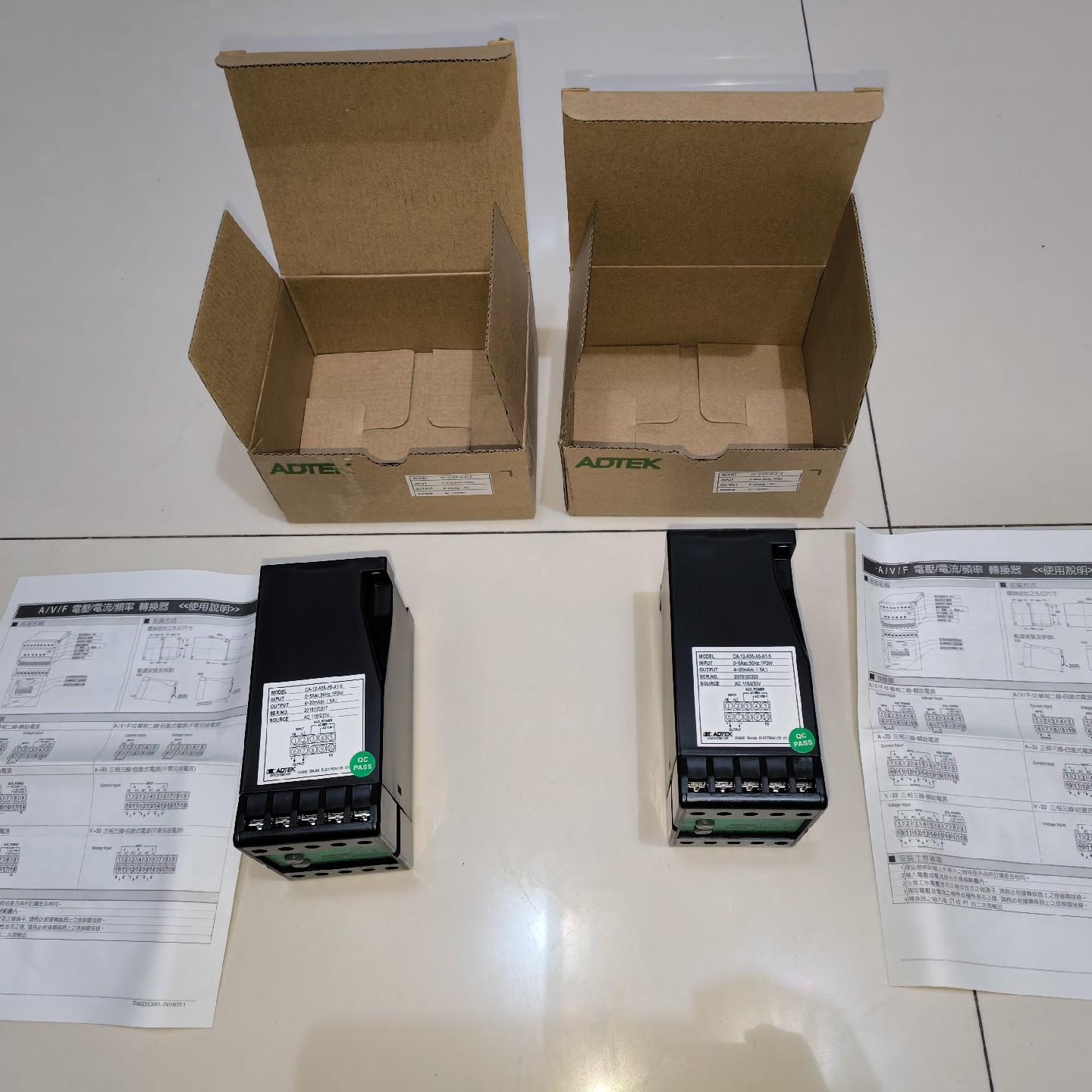 台湾ADTEK铨盛CSEC电流变送器 型号CA-12-A55