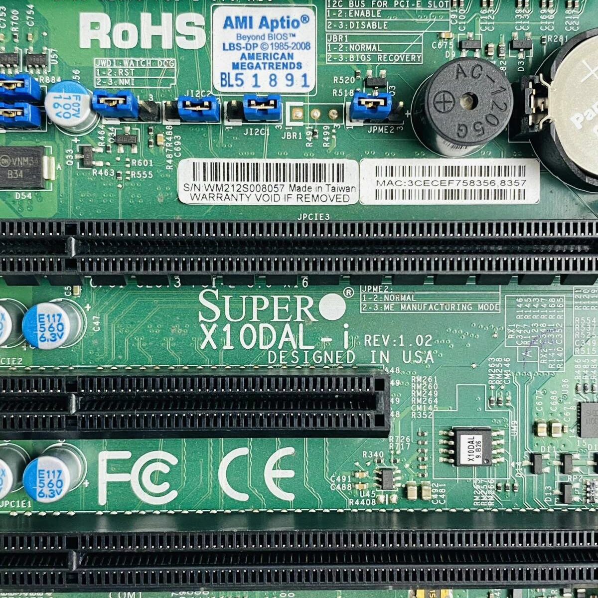 超微 supermico X10DAL-i 拆机 1U