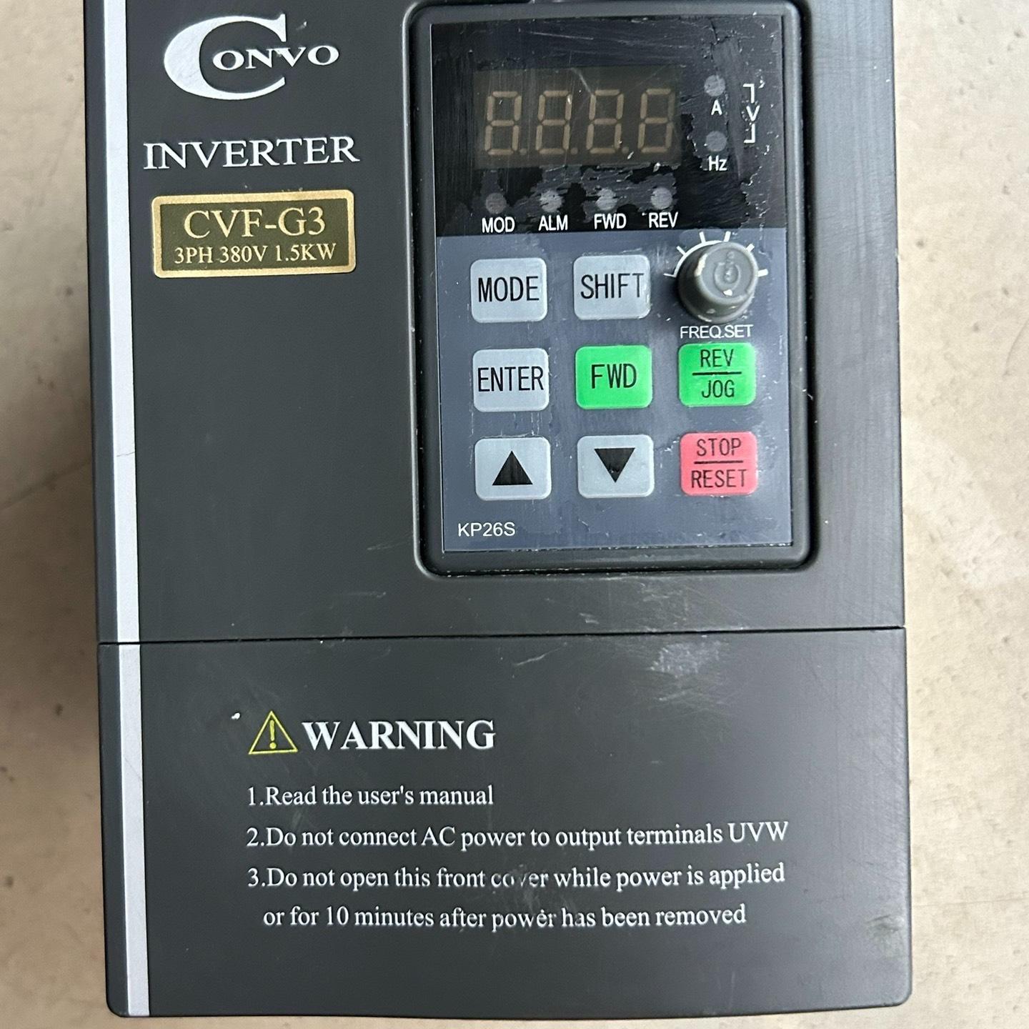 【处理】康沃变频器 型号FSCG03.1-1K50-3P