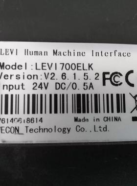 维控触摸屏LEVI700ELK 实物如图 功能完好。型号