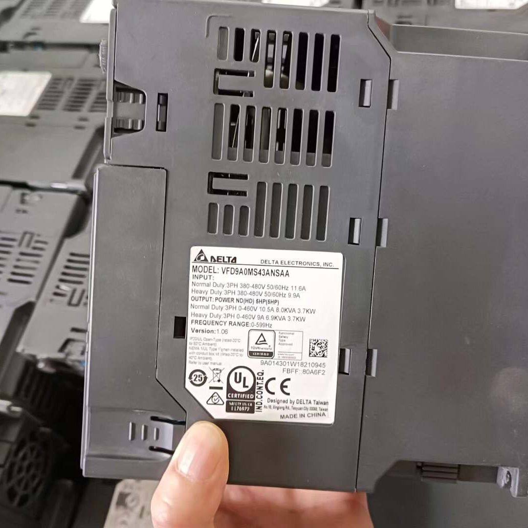 台达3.7kw变频器VFD9A0MS43ANSAA