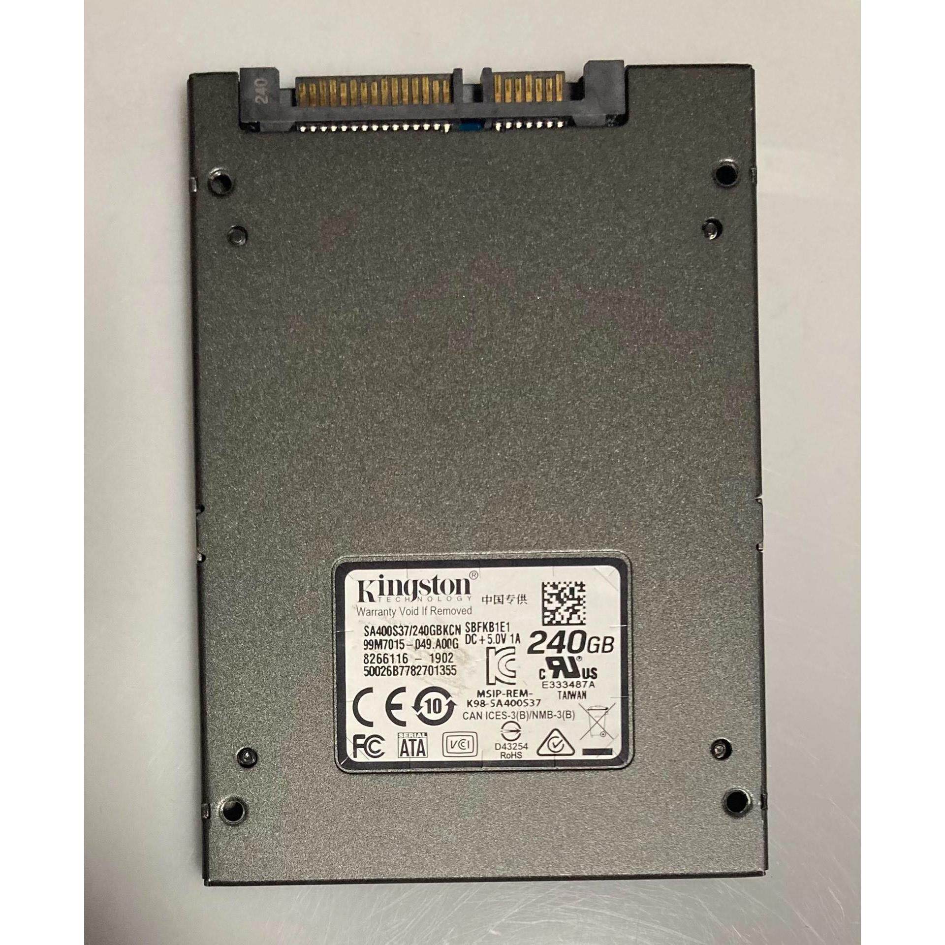 精选金士顿a400 240g固态硬盘ssd