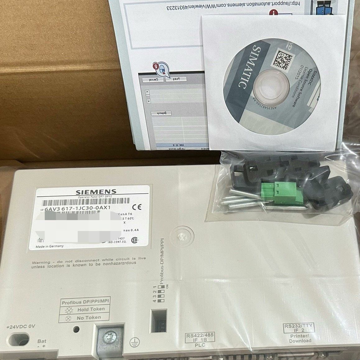 6AV3617-1JC30-0AX触控屏99新配件齐全一