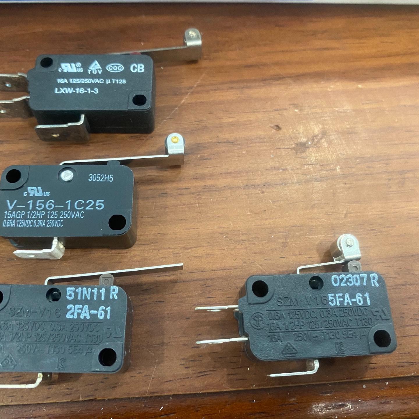 微动开关 型号有V-156-1C25、51N11R 2F