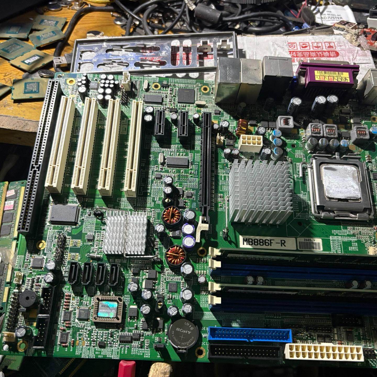 广积 MB886F-R 775针 双网卡工业设备 工控机主板