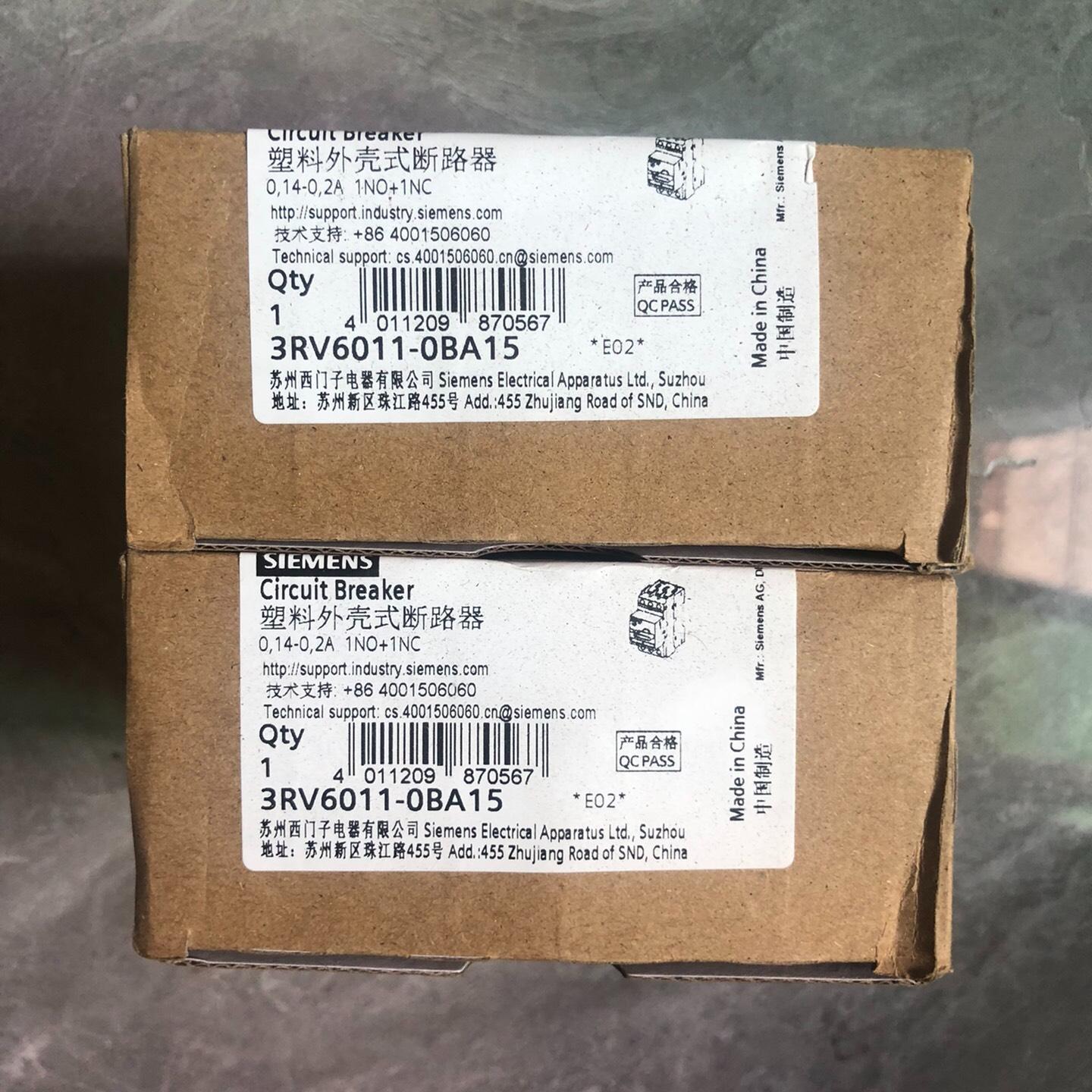 断路器3RV6011-0BA15 0.14-0