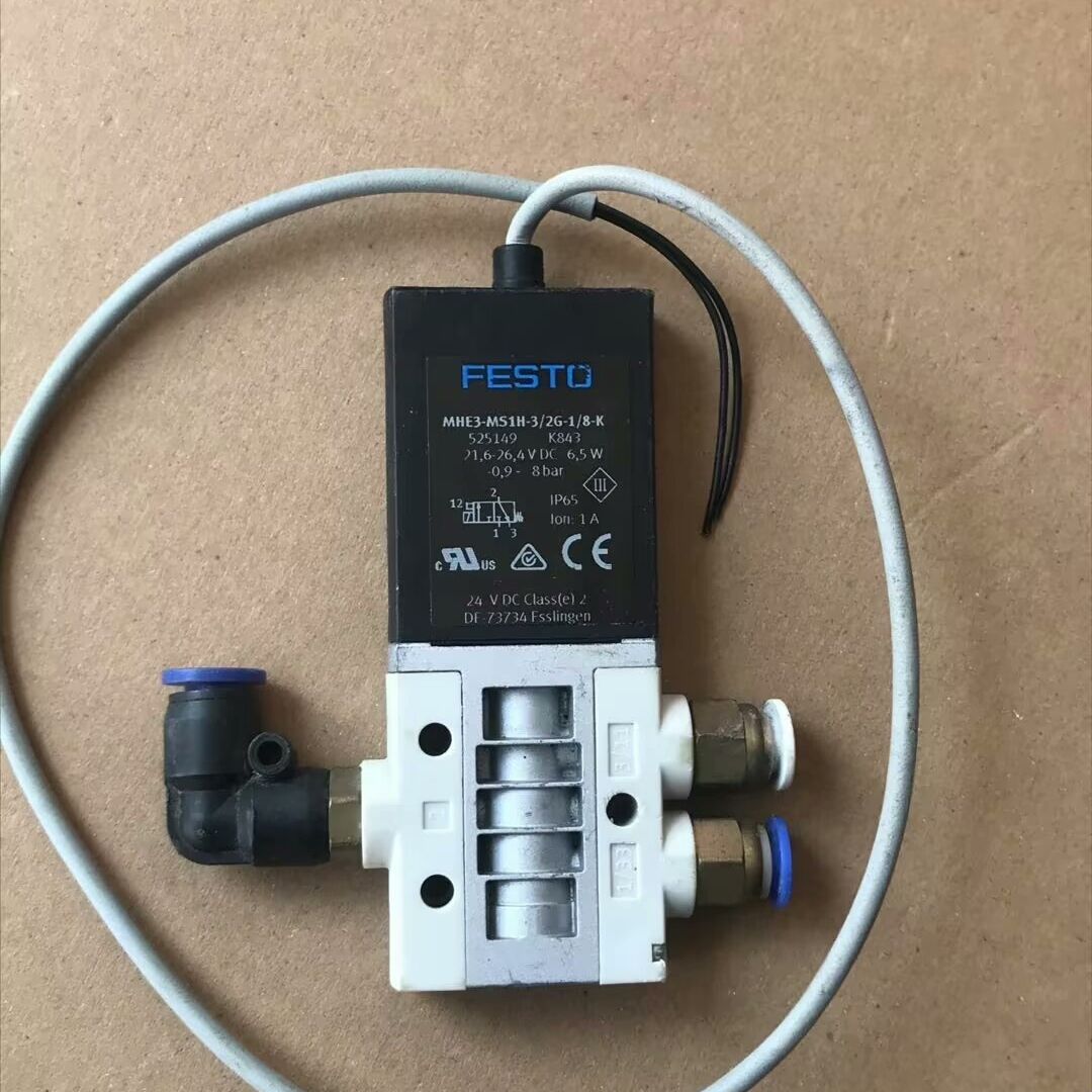 费斯托电磁气动阀MHE3-MS1H-3/2G-1/