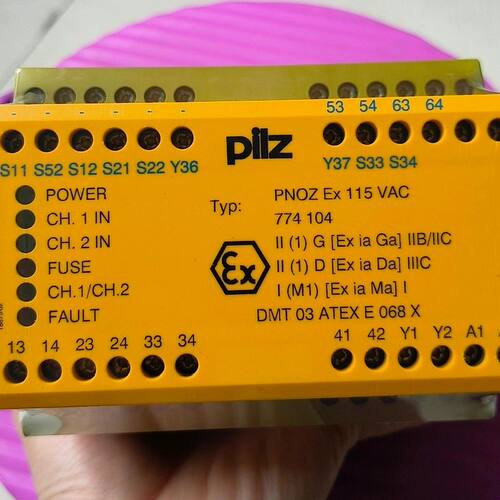 PILZ皮尔兹安全继电器PNOZ Ex 115 VAC 型号