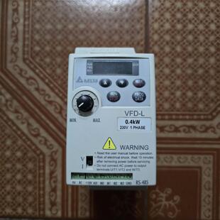 台达0.4kw变频器VFD004L21A 正常拆机下来的 功