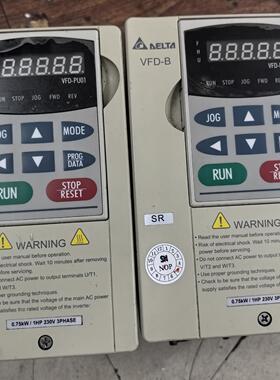 台达变频器VFD007B23A 0.75KW功率 三相230