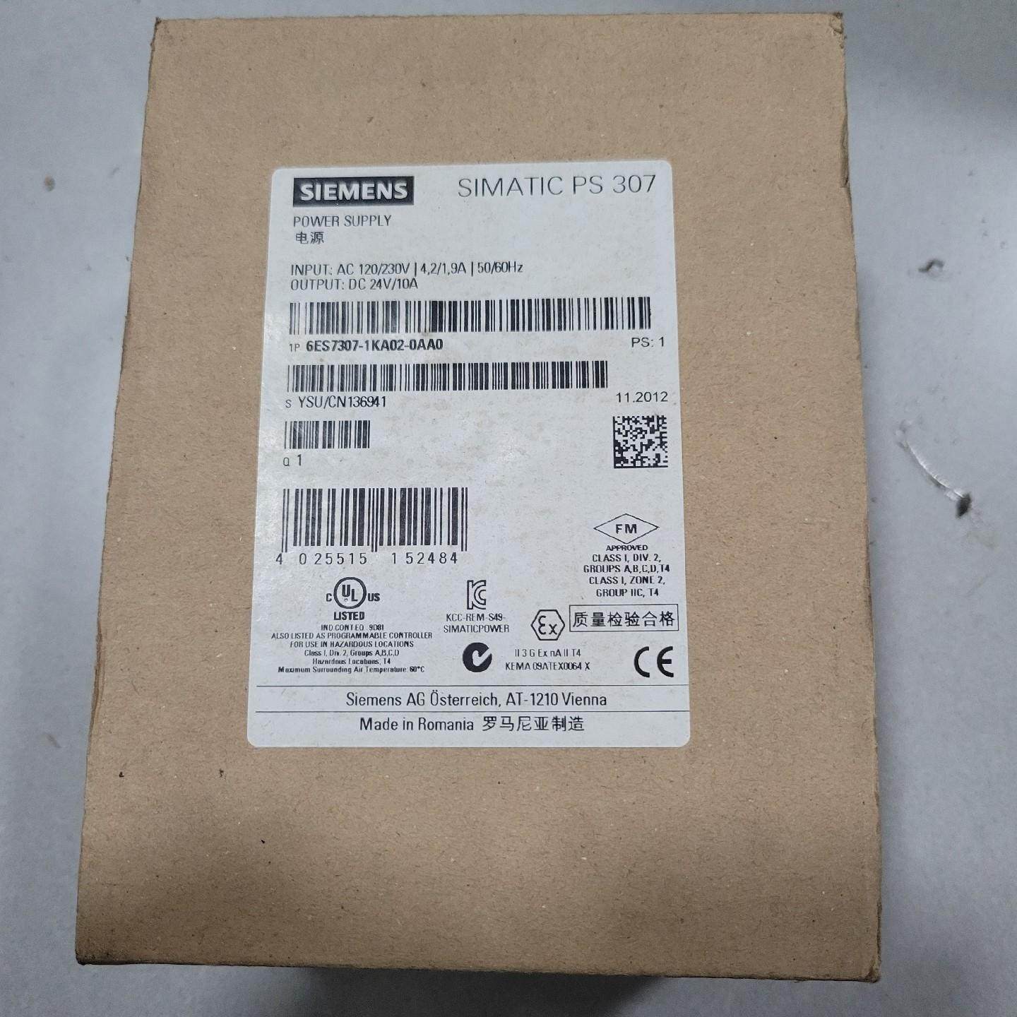 307-1KA02-0AA0开封 功能包好 。