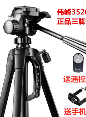 佳能EOS 7D 6D 450D 500D 550D 650D 77D 90D单反相机三脚架 自拍