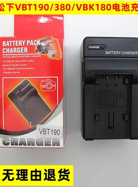 适用松下VW-VBK180 VBK360 VBT190 VBT380 VQT380锂电池座充电器