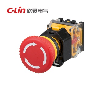 02Z 11Z 紧急按钮开关旋转急停 22D CLin欣灵牌急停按钮开关LAN38