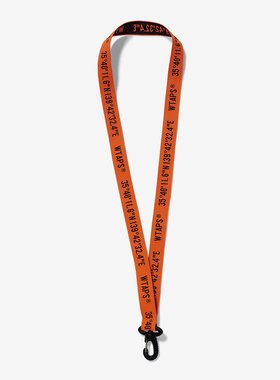 813C原创日潮配件橙色经纬度钥匙扣 挂绳 19AW 非wtaps