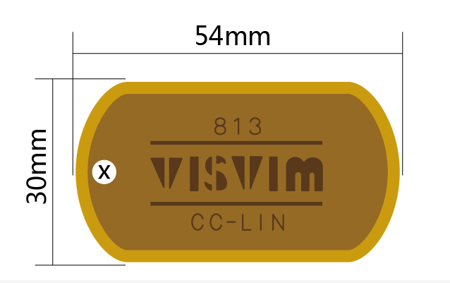 813c原创日潮配件项链铜牌visvim