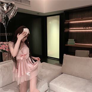 150cm矮小个子「纯爱战神」性感吊带睡裙小款夏季冰丝睡衣xxs码
