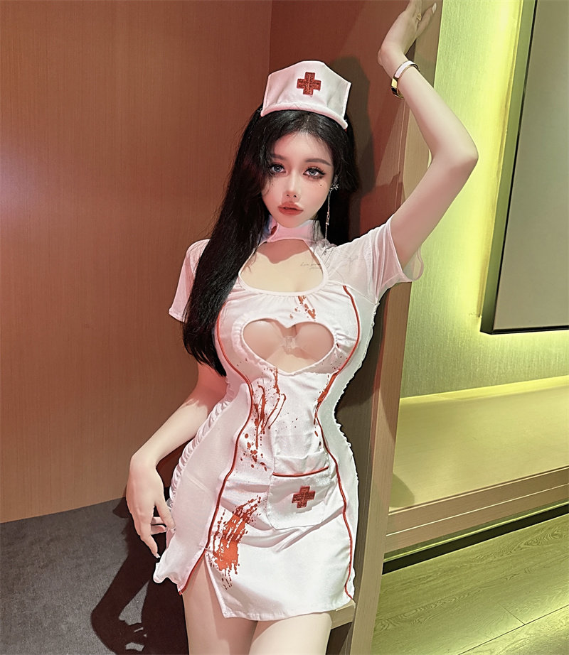 145/150cm矮个子内衣万圣节COS暗夜小护士装情趣内衣制服xxs小码