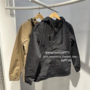 休闲纯色连帽休闲薄棉服外套 复古时尚 杰克琼斯JackJones秋季 男士