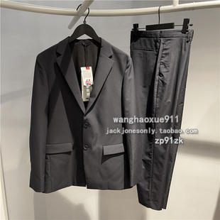 思莱德421472007秋冬季流行商务休闲修身西服西裤套装男421418007