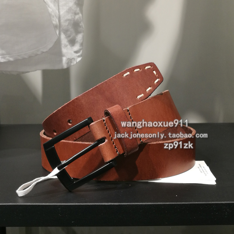 JJ½Ü¿ËÇí˹ ר¹ñÕýÆ·²É¹ºÕûÕÅ´¿Å£Æ¤²Ã¼ôÕë¿ÛÑü´øÆ¤´øÄÐ2172BE504
